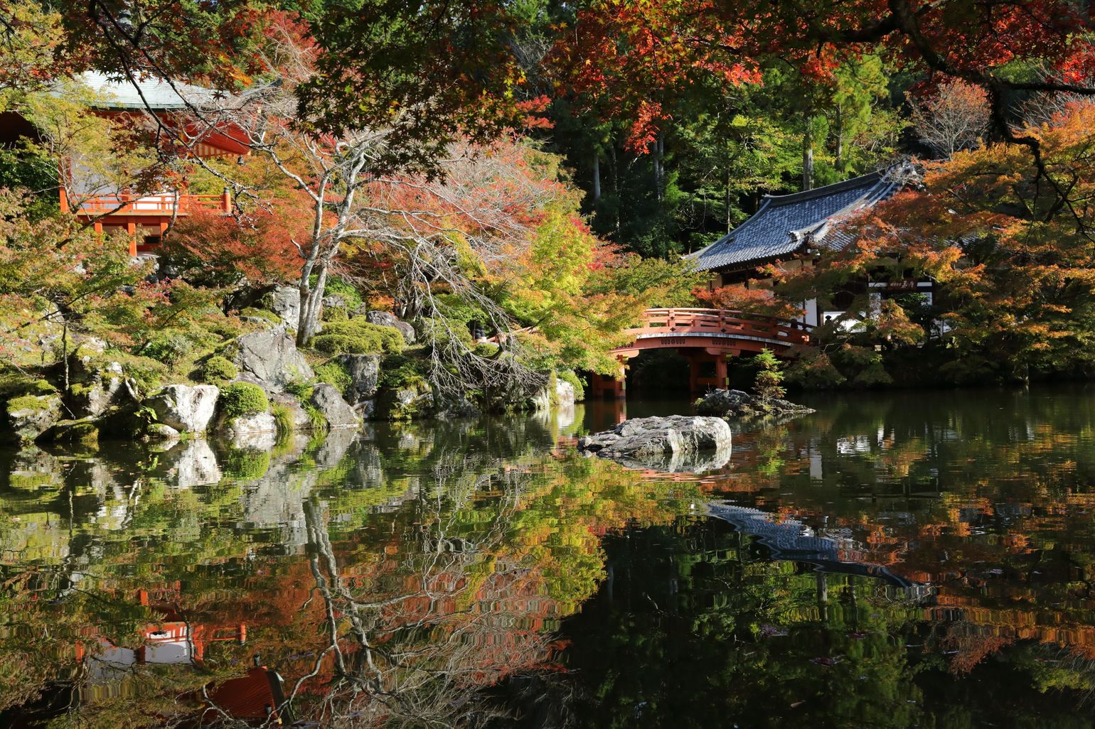 Japan, herfst, tempel in Kyoto