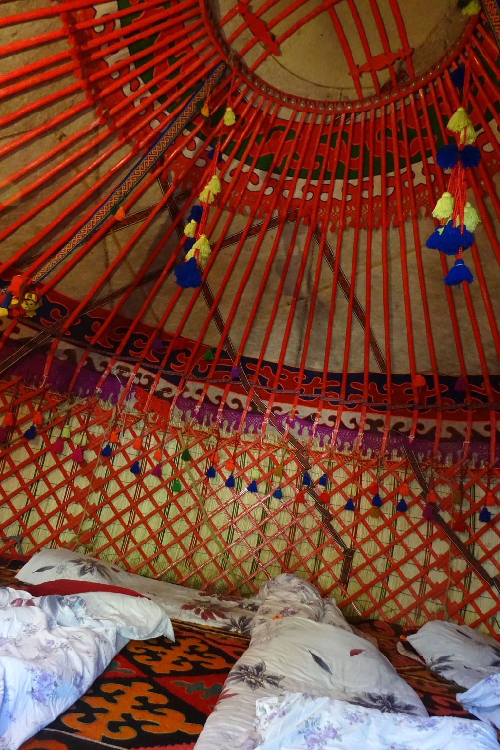 Kleurrijke yurt