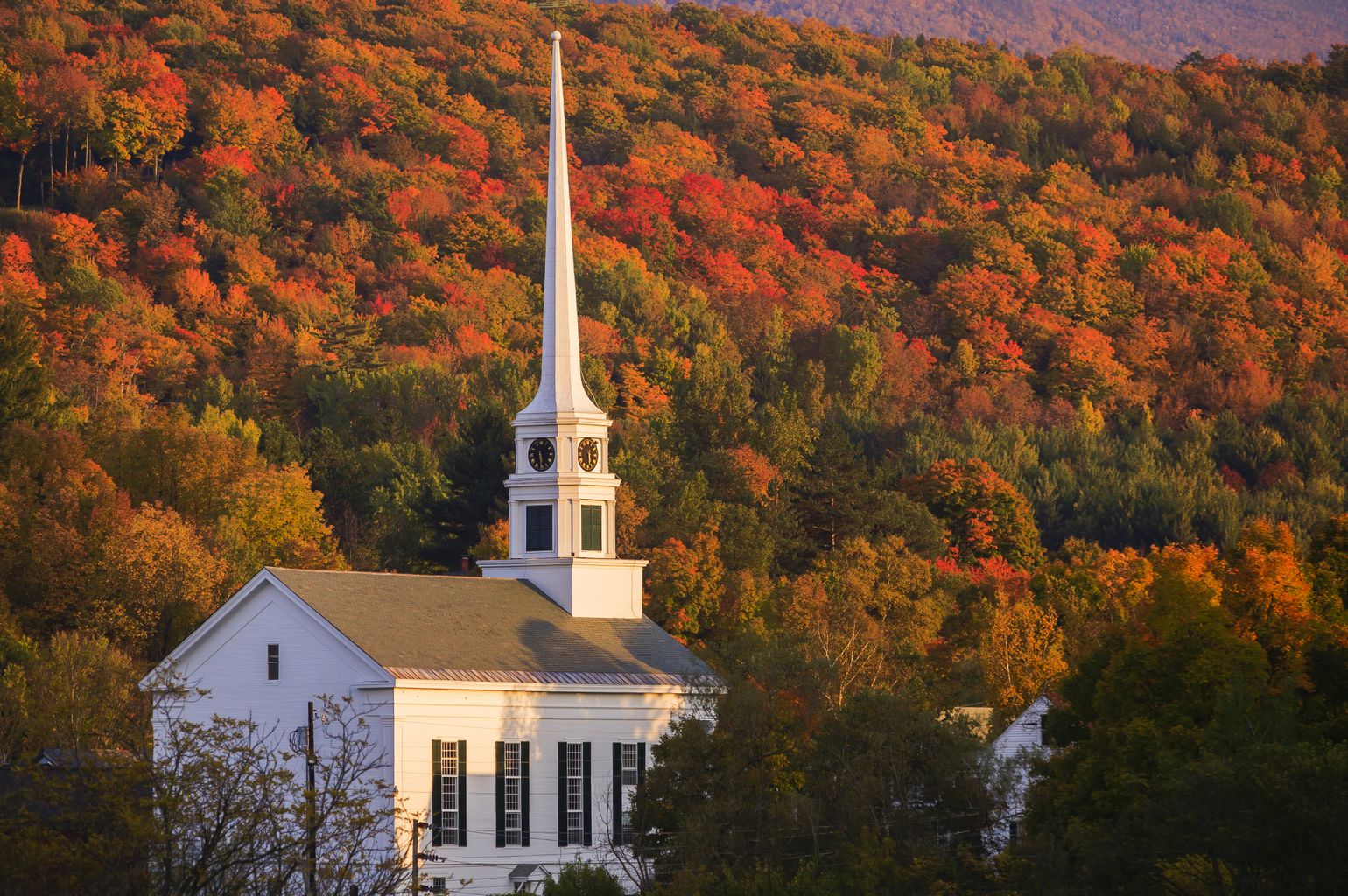 Stowe mountain, New England, USA