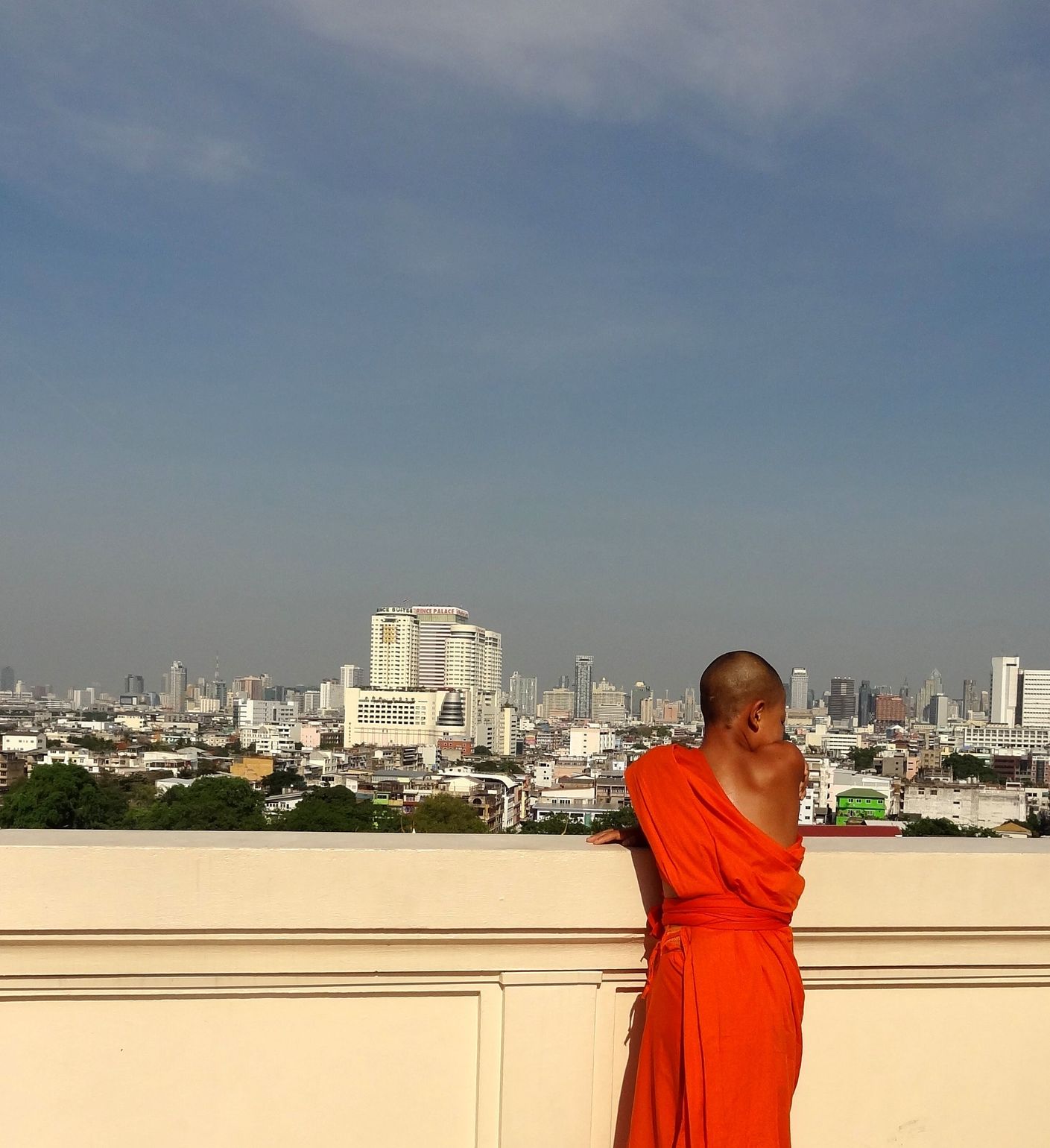 Monnik in Bangkok, Thailand