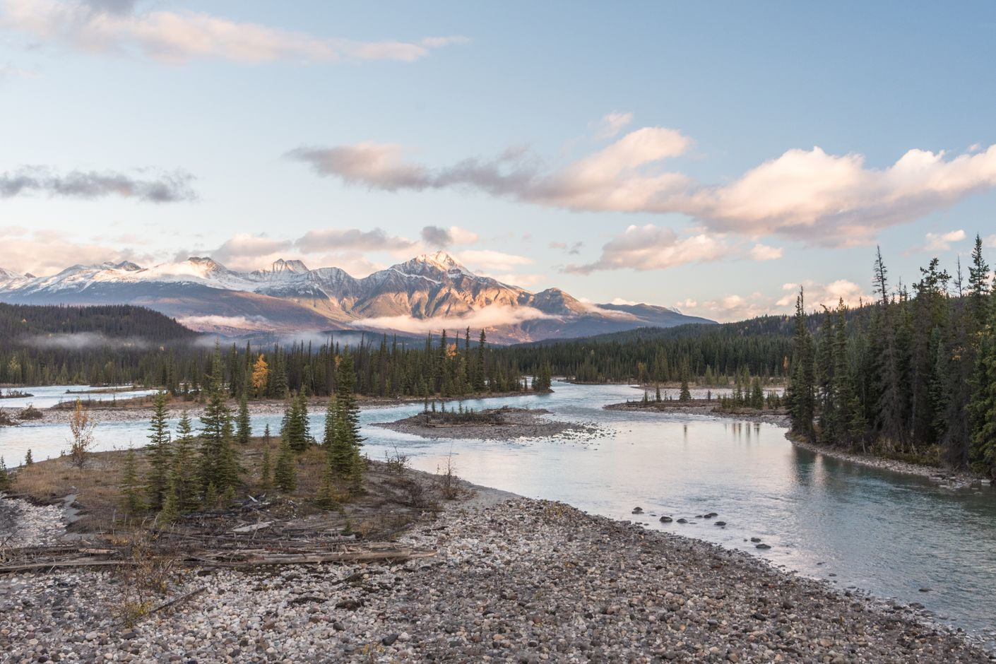 Athabasca rivier in Canada