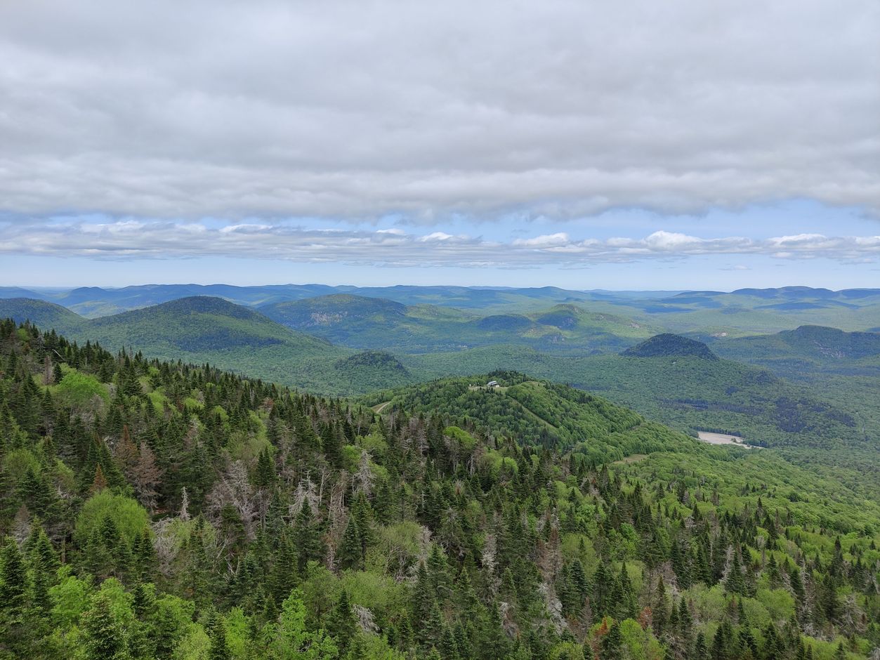 Uitzicht op Tremblant vanuit de gondola