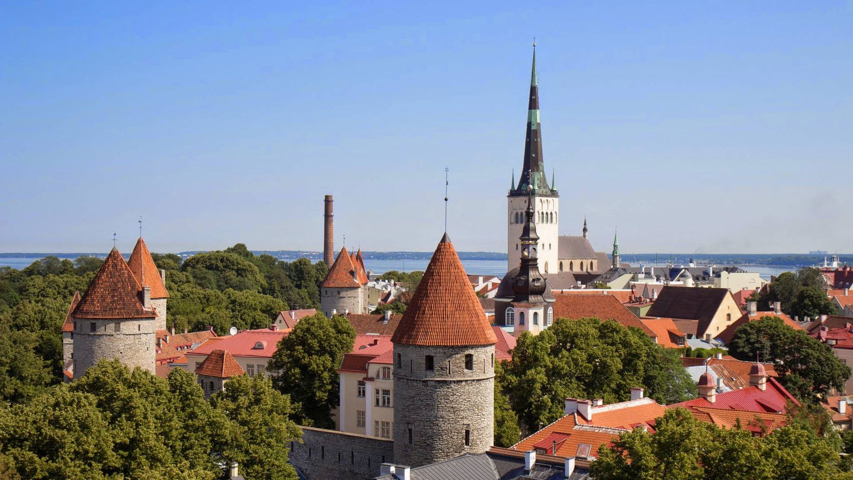 Uitzicht over Tallinn, op Jokerreis