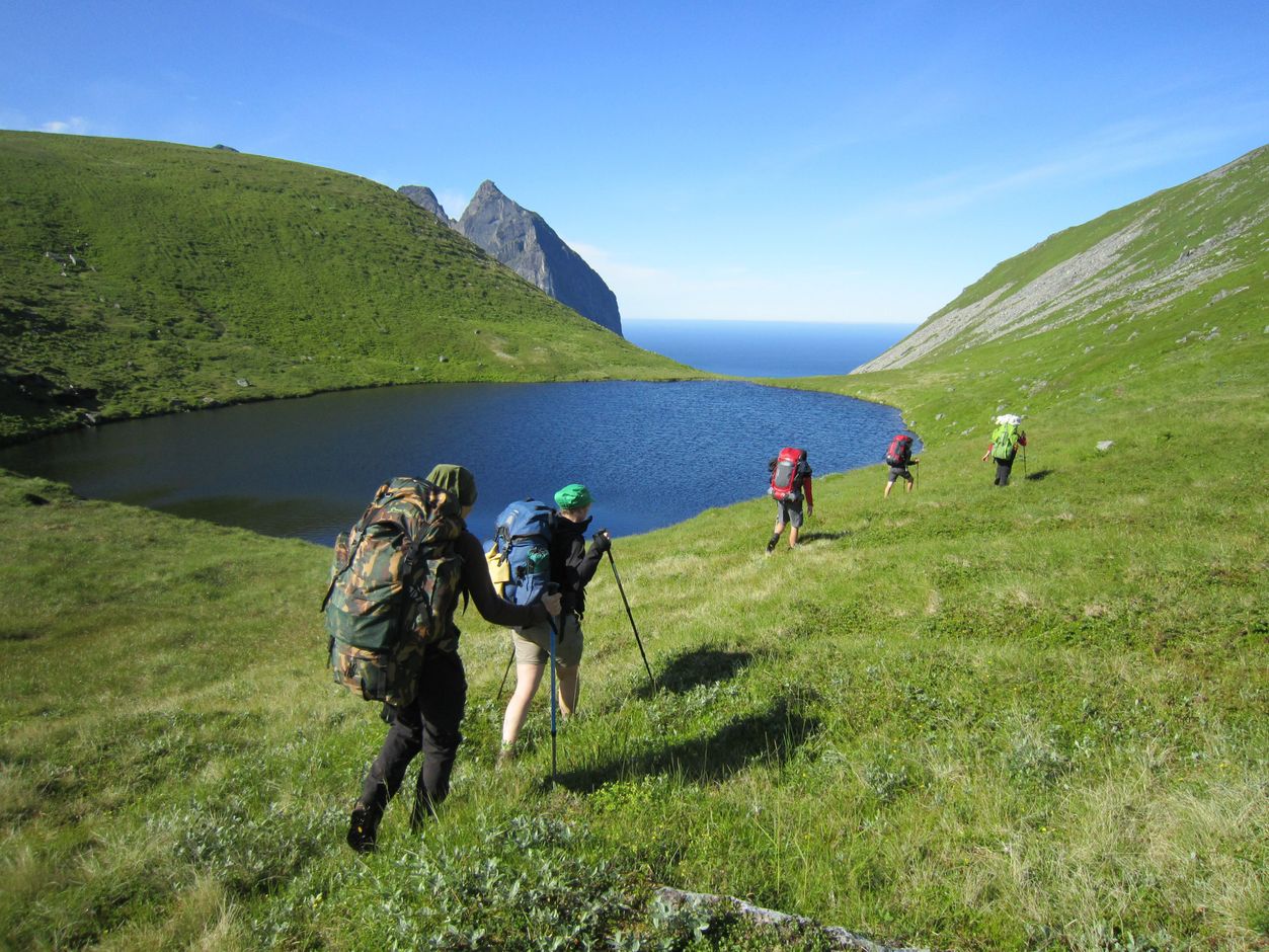 Rondtrekken met rugzak in de Lofoten