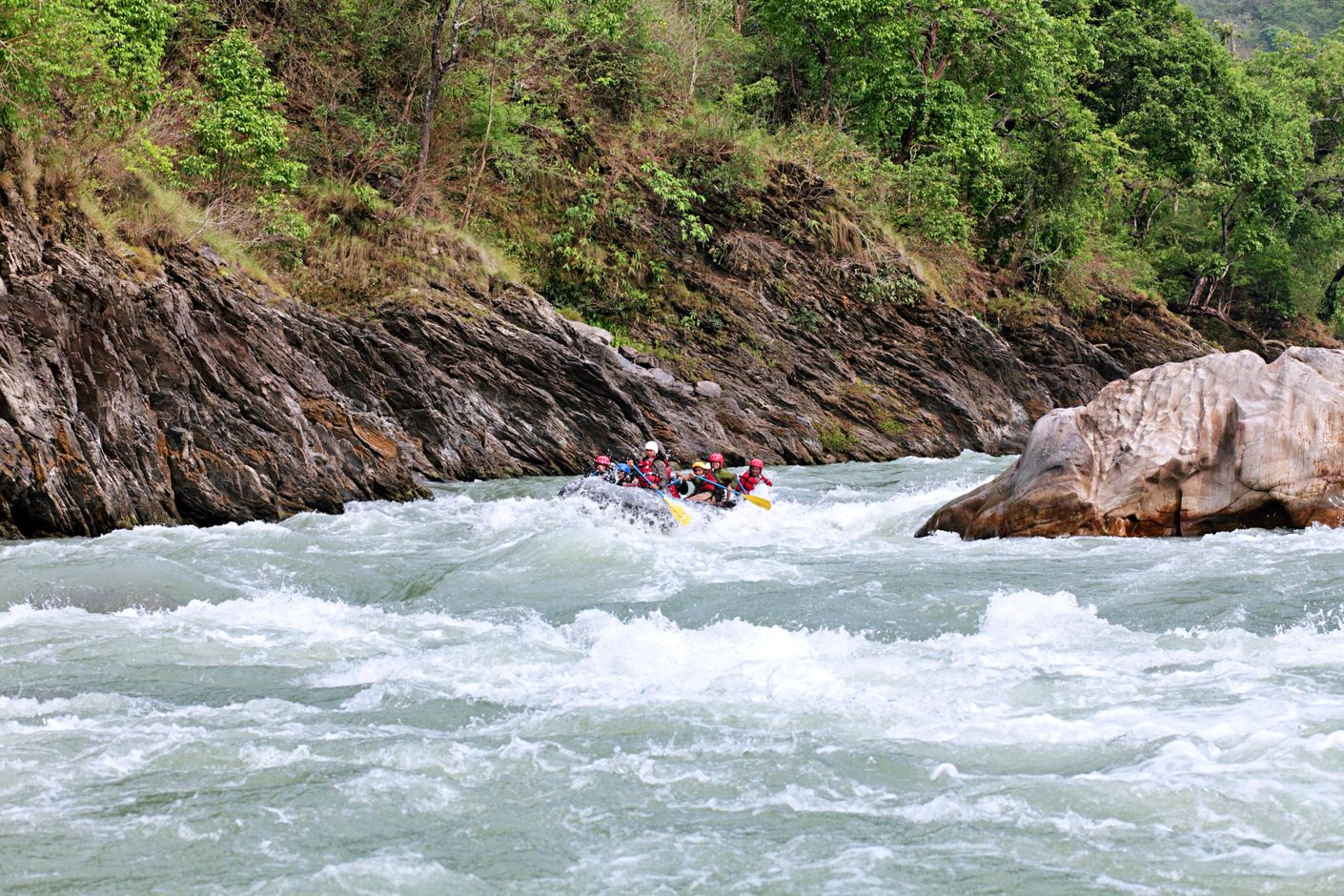 Whitewater raften op de Deschutes River