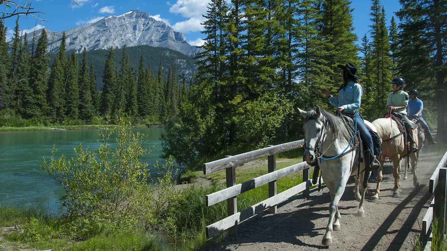 Paardrijden in Banff, Alberta
