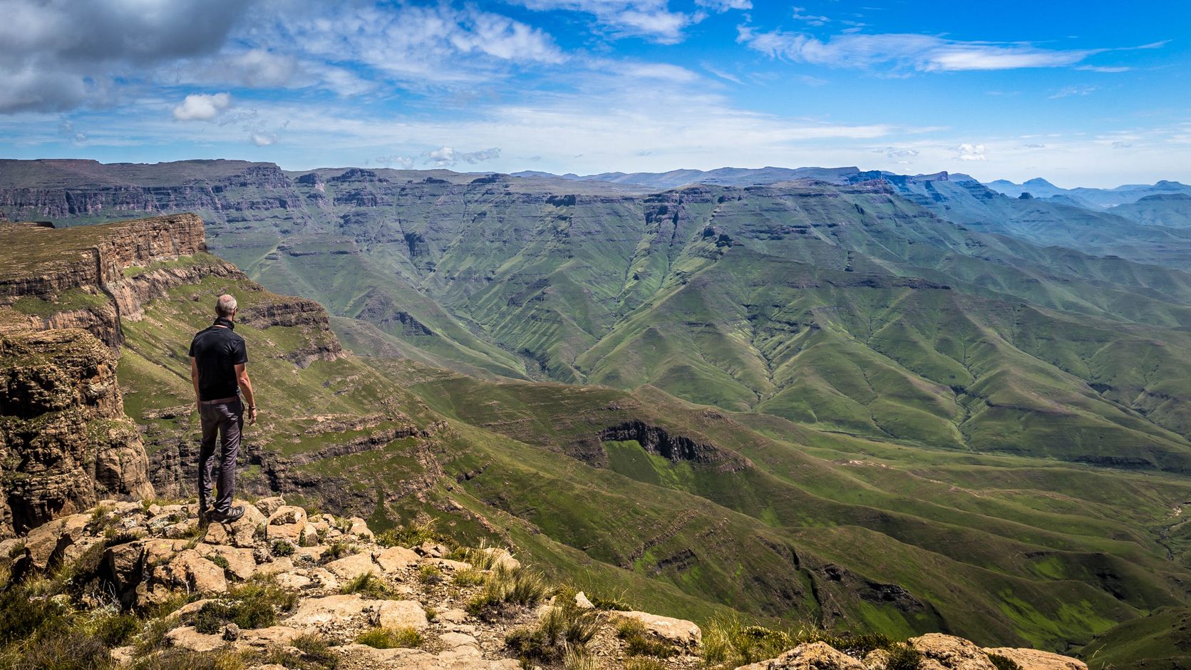Groepsreis Zuid-Afrika en Lesotho uitzicht Drakensbergen