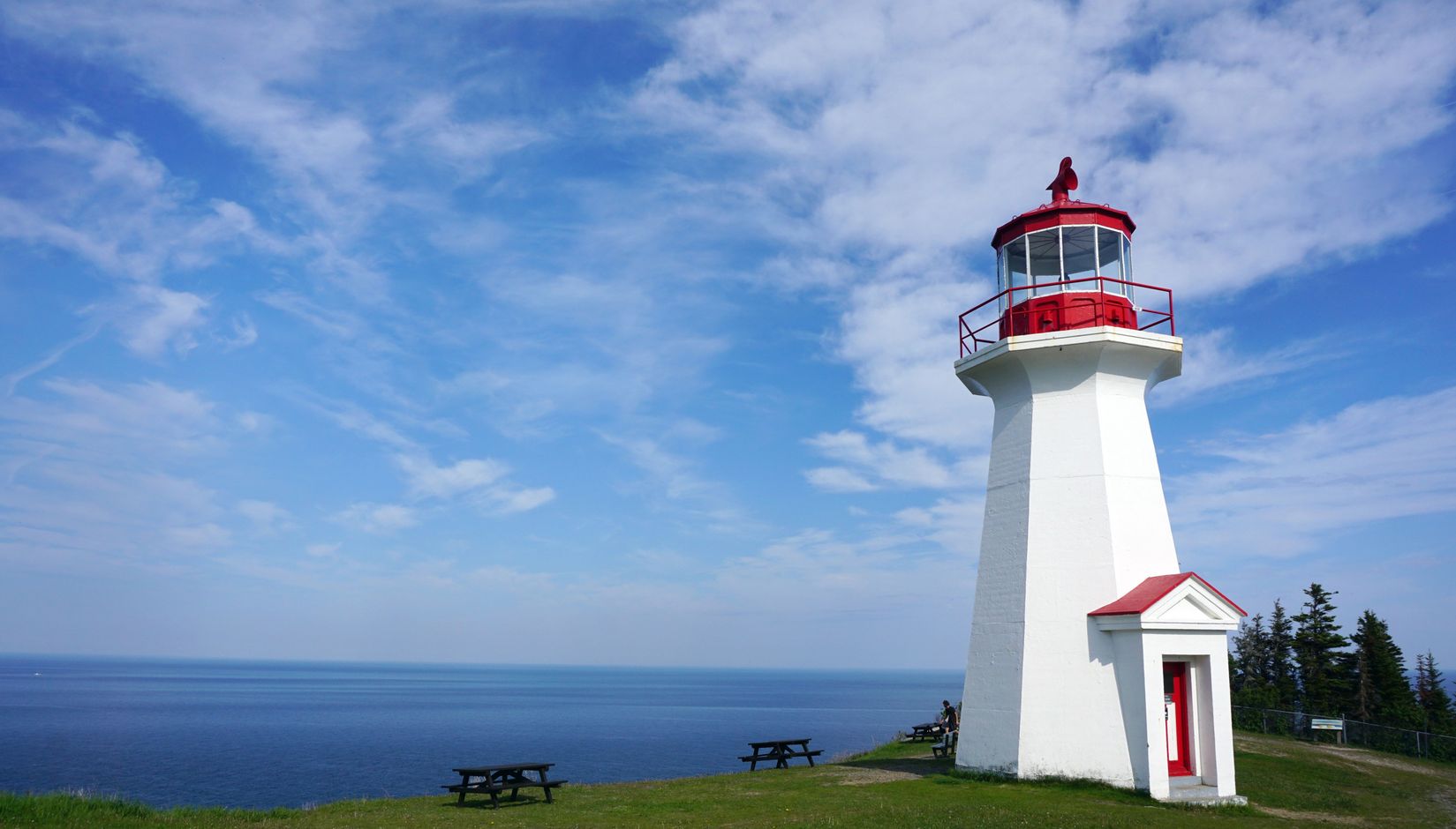 Vuurtoren Gaspe, Gaspesie Schiereiland, Quebec