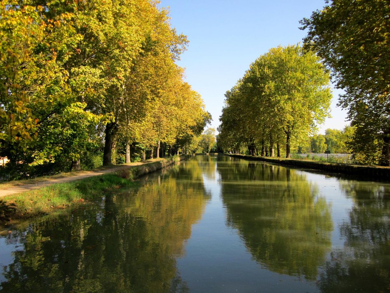 Fietsen langs Canal de la Garonne, Bordeaux naar Toulouse