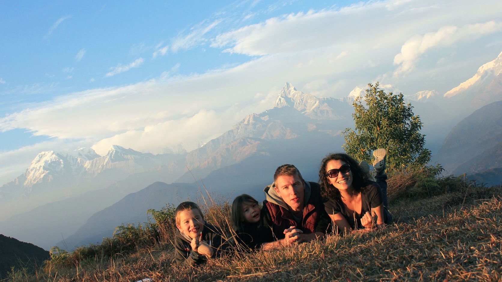 familiereis rondreis nepal gezin kinderen himalaya
