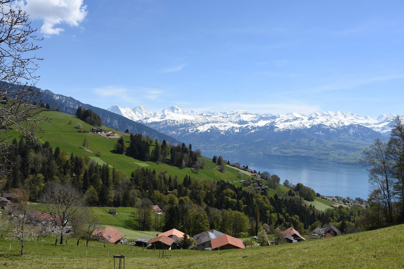 Fietsreis Zwitserland Berger Oberland - merenroute